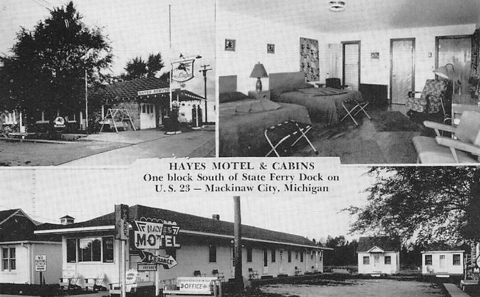 Hayes Rainbow Motel - Vintage Postcard